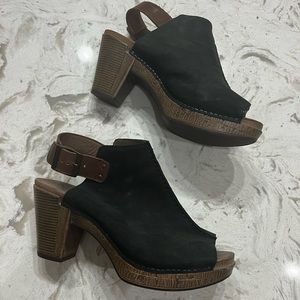Dansko Black Heels size 41 / 10 - chunky heel